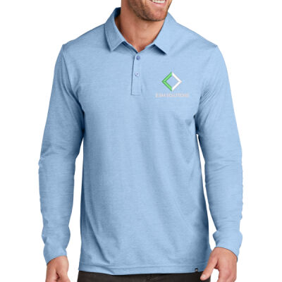 TravisMathew Oceanside Heather Long Sleeve Polo Thumbnail