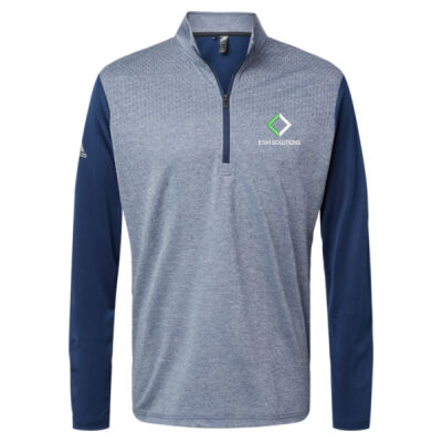 Adidas - Heather Block Print Quarter-Zip Pullover Thumbnail
