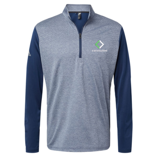 Adidas - Heather Block Print Quarter-Zip Pullover Thumbnail