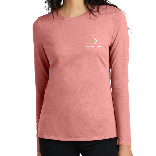 District® Women’s Perfect Blend® CVC Long Sleeve Tee Thumbnail