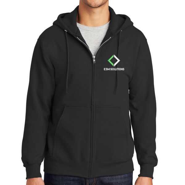 Port & Co™ Tall Essential Fleece Full-Zip Hooded Sweatshirt Thumbnail