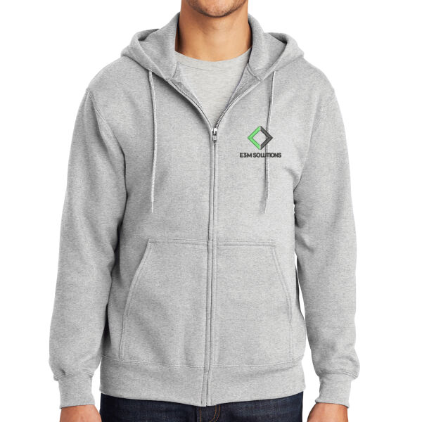 Port & Co™ Tall Essential Fleece Full-Zip Hooded Sweatshirt Thumbnail
